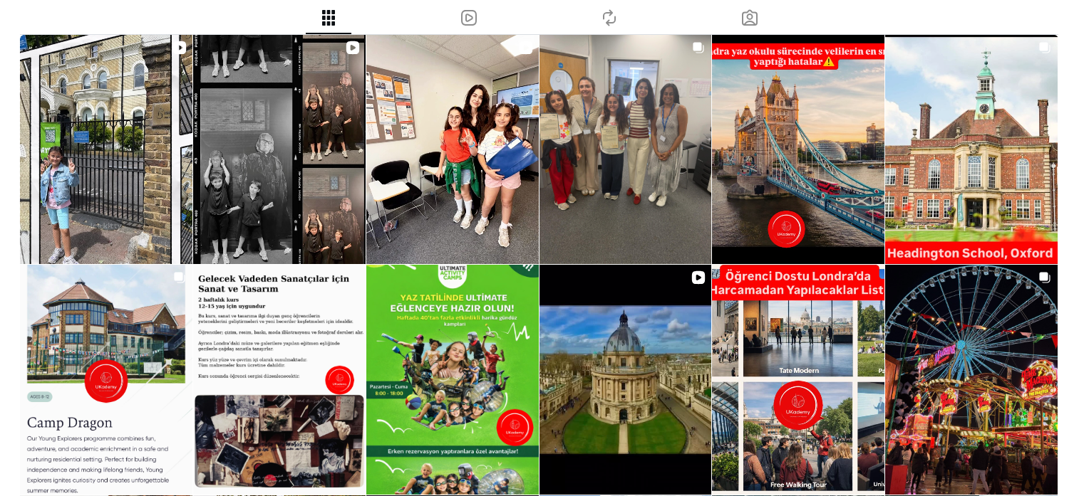 UKademy Instagram posts