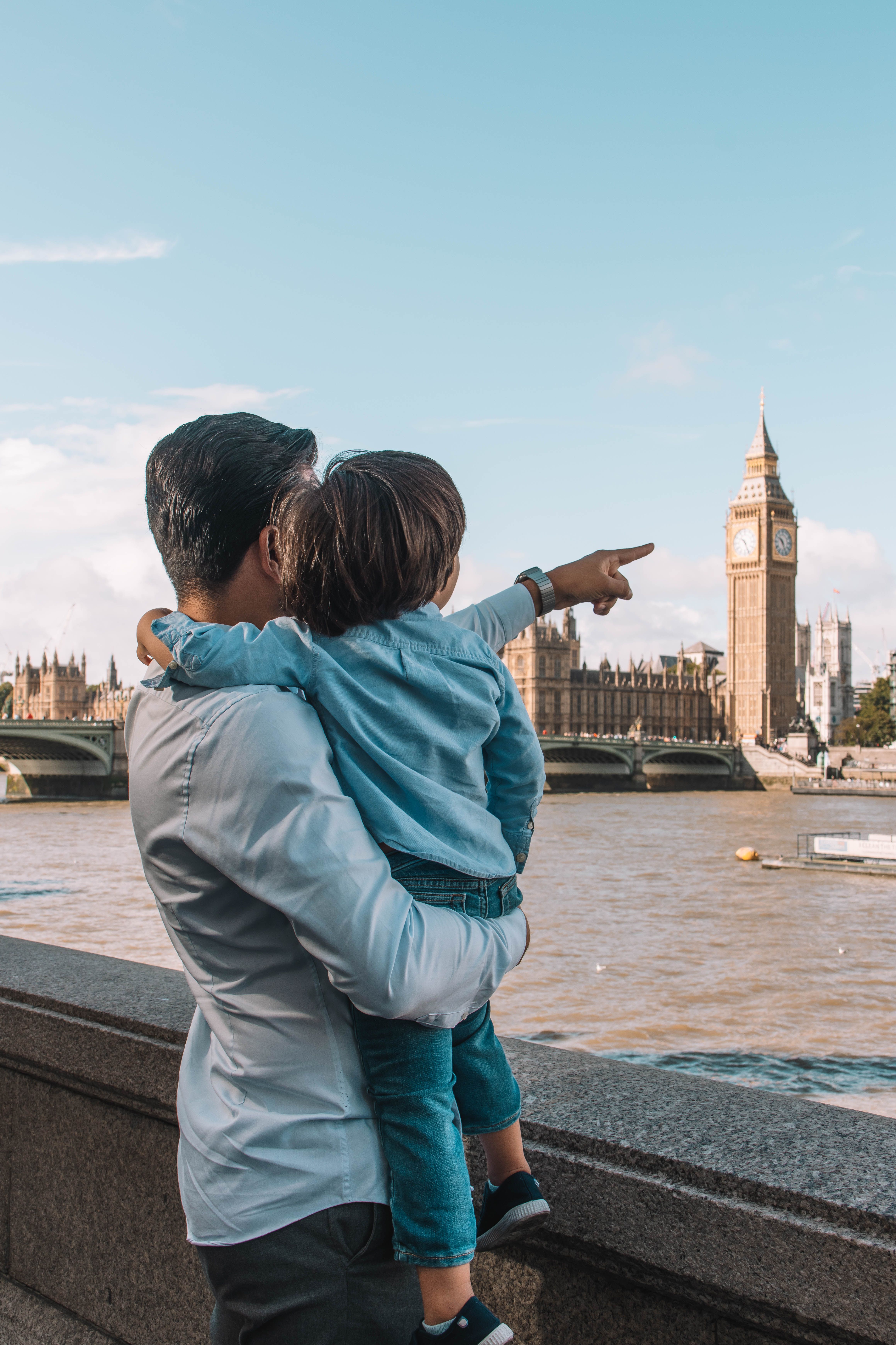 Parent and child in London